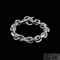 Børge Malling Jensen. Sterling Silver Anchor Chain Bracelet. 87 g.