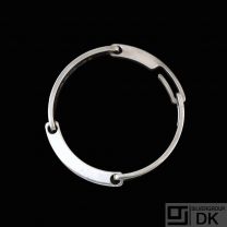 Bent Knudsen - Denmark. Modern Sterling Silver Bracelet #382.