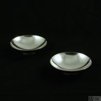 Georg Jensen A Pair of Small Sterling Silver Bowls / Ashtrays #825 - Bernadotte