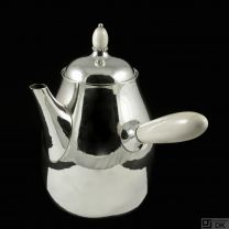 Georg Jensen Hammered Sterling Silver Coffee Pot #80A - 1933-44 Hallmarks