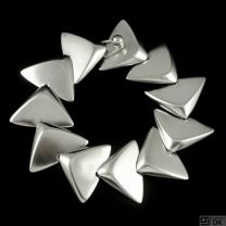 Hans Hansen. Modern Sterling Silver Bracelet #239 - Bent Gabrielsen - 1960s