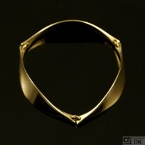 Hans Hansen 14k Vintage Gold Bangle/Bracelet #202