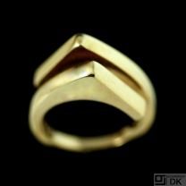 Bent Knudsen - Denmark. 14k Gold Ring #48 - 1960s