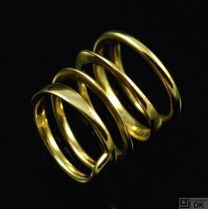 Bent Knudsen - Denmark. 14k Gold Spiral Ring - 1960s