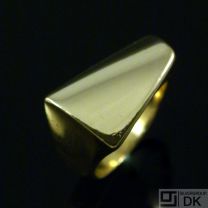 Georg Jensen 18k Gold Ring #1141 - Plaza - Henning Koppel - size 52mm