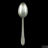 Georg Jensen Silver Dessert Spoon - Beaded/ Kugle - VINTAGE