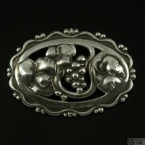 Georg Jensen Art Nouveau Sterling Silver Brooch #177A