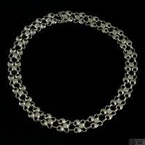 Georg Jensen Sterling Silver Necklace #61. 1933-44 Hallmarks