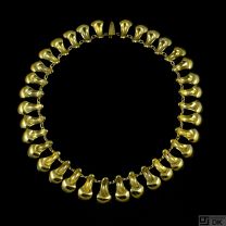 Frans Magnussen (1923-2005). A necklace of gilded sterling silver. 1956.
