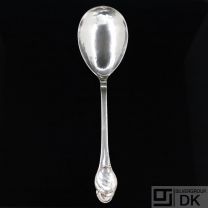 Evald Nielsen. No. 10. Silver Serving Spoon 26 cm.