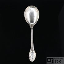 Evald Nielsen. No. 10. Silver Serving Spoon 23 cm.