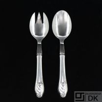 Evald Nielsen. No. 10. Silver Salad Serving Set.