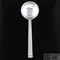 Evald Nielsen. No. 28. Silver Serving Spoon. 24 cm.