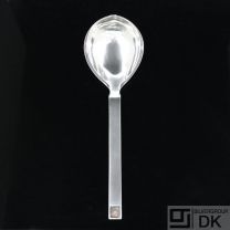 Evald Nielsen. No. 33. Silver Serving Spoon 21,6 cm.