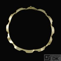 Bent Knudsen - Denmark. 14k Gold Necklace #12. 1960s