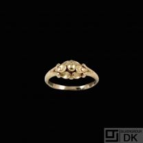 Georg Jensen. 18k Art Nouveau Gold Ring.