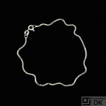 Georg Jensen. 18k White Gold Chain Bracelet - 17,5 cm. / 6,89''