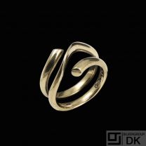Georg Jensen. 18k Yellow Gold Ring. - Magic #1314 - 54mm.