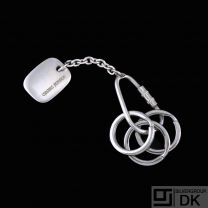 Georg Jensen. Keyring with Sterling Silver Charm #173.