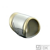 Georg Jensen. Silver Ring  with 18k Gold #243 - Left Pinky.