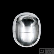 Georg Jensen. Sterling Silver Bonbonniere - Super Ellipse Egg #1147A - Piet Hein.