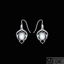 Georg Jensen. Sterling Silver Earrings of the Year with MOP - Heritage 2016