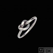 Georg Jensen. Sterling Silver 'Love Knot' Ring #A44B. - 55mm