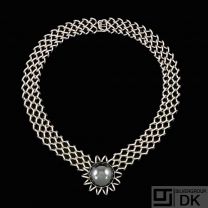 Georg Jensen. Sterling Silver Necklace with Hematite #289.
