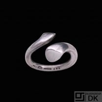 Georg Jensen. Sterling Silver Ring #262 - Devoted Heart - 49mm.