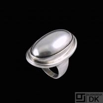 Georg Jensen. Sterling Silver Ring #46E - Harald Nielsen - 57mm