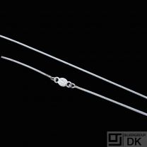 Georg Jensen. Sterling Silver Snake Chain - 45 cm. / 17,7 inches.