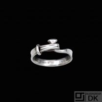Georg Jensen. Sterling Silver Torun Ring #204A. - 49mm