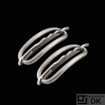 Georg Jensen. Two Sterling Silver Hair Clips.
