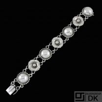 Georg Jensen. Sterling Silver Bracelet #29 - 1933-44 Hallmarks.
