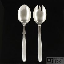 Svend Weihrauch - F. Hingelberg. Silver Salad Serving Set w/ Steel, Large. No. 18.