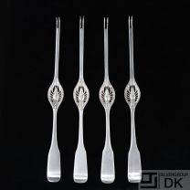 Svend Weihrauch - F. Hingelberg. Set of Four Silver Lobster Forks. No. 19 (4)