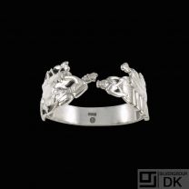 H.C. Andersen Fairy Tale Silver Napkin Ring. 
