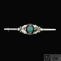 Georg Jensen. Sterling Silver Brooch with Amazonite #227