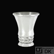 Georg Jensen. Hammered Sterling Silver Cup #53. Anno 1922.