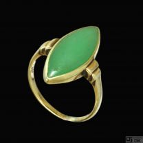 14k Gold Ring with Jade.