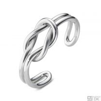 Georg Jensen Sterling Silver Bangle #627 - Double Love Knot