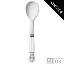 Georg Jensen Silver Egg Spoon w/ Steel - Acorn/ Konge - VINTAGE