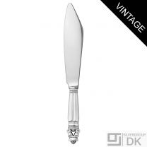 Georg Jensen Silver Cake Knife - Acorn/ Konge - VINTAGE