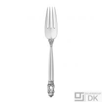 Georg Jensen Silver Dinner Fork, Large - Acorn/ Konge