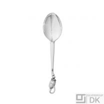Georg Jensen Silver Dessert Spoon - Blossom/ Magnolia - NEW
