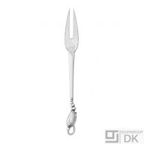Georg Jensen Silver Meat Fork, 2 Tines - Blossom/ Magnolia - NEW