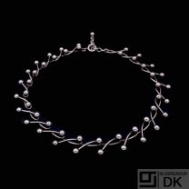 N.E. From. Danish Sterling Silver Necklace with Silverballs.