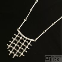 Vintage Silver Necklace - David Andersen, Norway