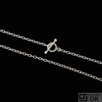 Georg Jensen. Sterling Silver Anchor Chain with Toggle Clasp A60 - 60 cm / 23,6"
