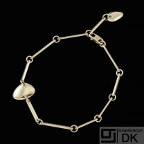 Georg Jensen. 18k Gold Bracelet #1445 - Pebbles.